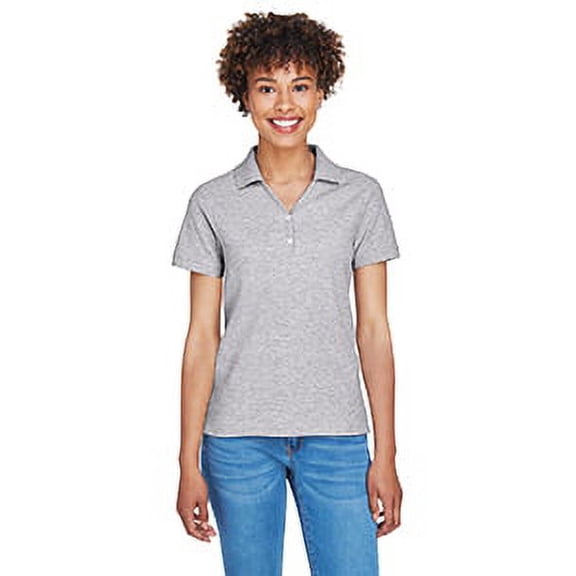 Devon & Jones D100W Ladies Pima Piqué Y-Collar Polo