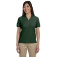 thumbnail image 1 of Devon & Jones D100W Ladies Pima Pique Y-Collar Polo Shirt - Forest - X-Small, 1 of 2