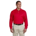 thumbnail image 1 of D110 Devon & Jones Men's Pima Piqué Long-Sleeve Polo Red S, 1 of 2