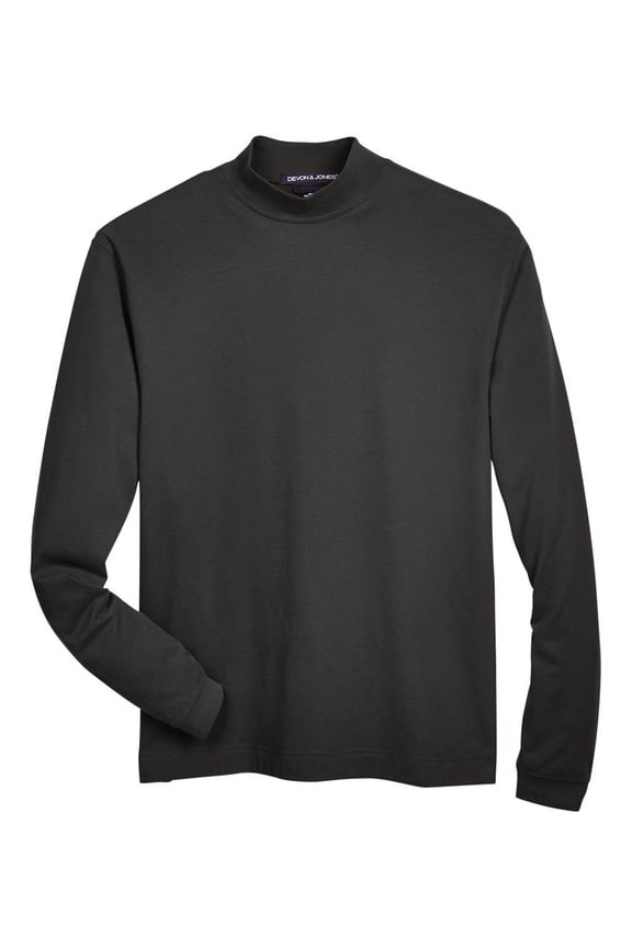 D420 Adult Sueded Cotton Jersey Mock Turtleneck (2 PACK)