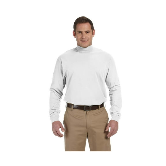 Devon & Jones D420 Adult Sueded Cotton Jersey Mock Turtleneck