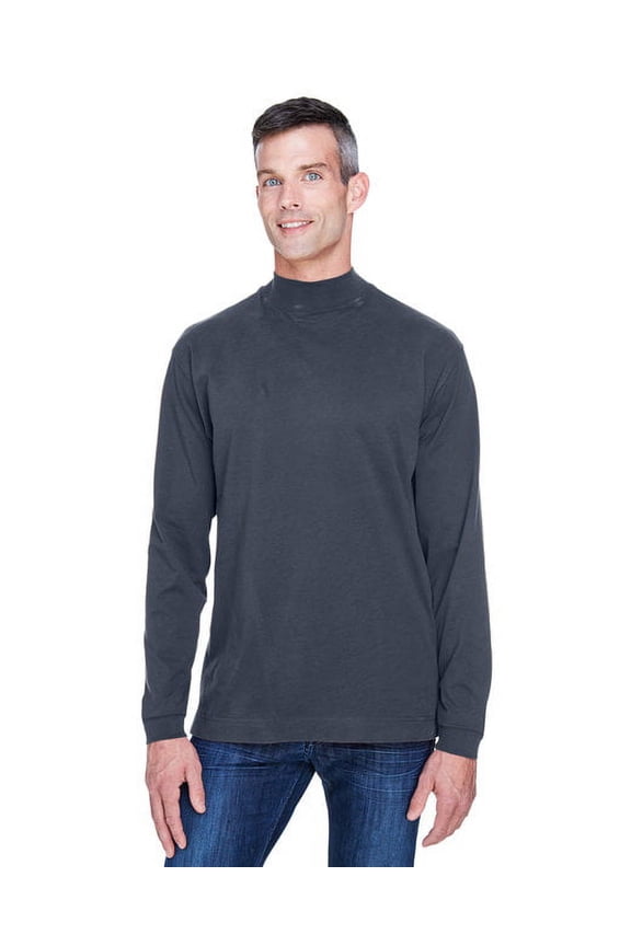 Sueded Men's Mock Turtleneck Jersey, Style D420