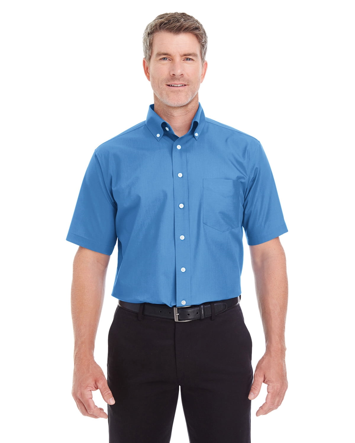Devon & Jones Tall Crown Collection Broadcloth Dress Shirt - Non-Iron Long Sleeve With Button-Down Collar