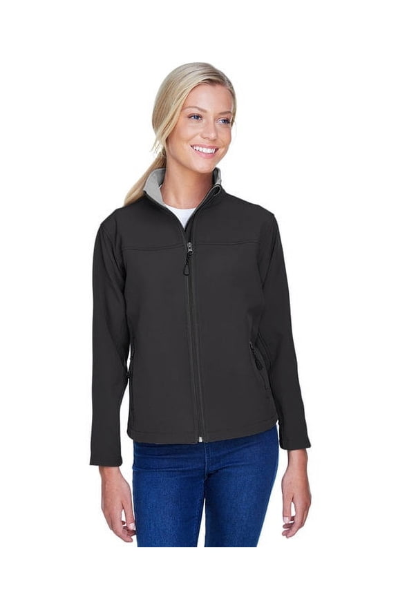D995W Women's Soft Shell Jacket-Black-M
