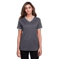 thumbnail image 1 of Devon & Jones DG20CW Ladies CrownLux Performance Plaited Tipped V-Neck Polo, 1 of 3