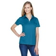 thumbnail image 1 of Devon & Jones DG20W Women's CrownLux Performance Plaited Polo-Dark Teal-S, 1 of 3
