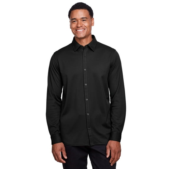 Devon & Jones DG20Z Men's CrownLux Performance Plaited Button-Down Shirt