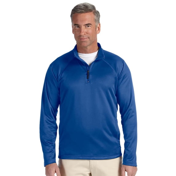 Devon & Jones DG440 Men's Stretch Tech-Shell Quarter-Zip - True Royal - 3X-Large