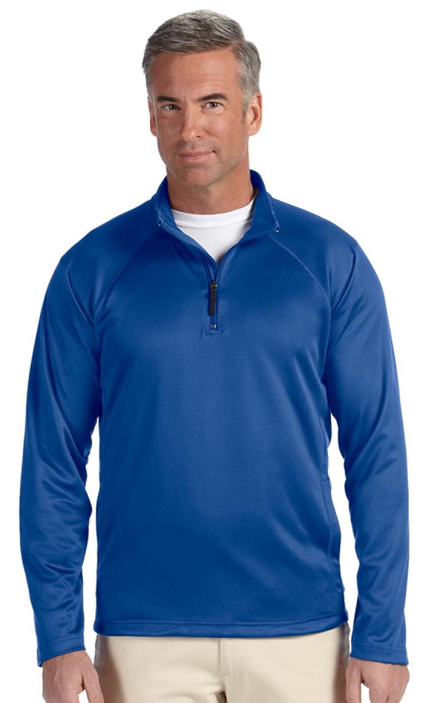 Devon & Jones DG440 Men's Stretch Tech-Shell Quarter-Zip - True Royal ...
