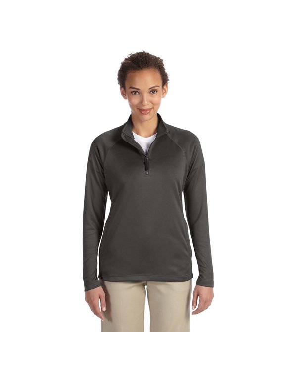 DG440W Ladies Stretch Tech-Shell Compass Quarter-Zip