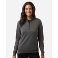 thumbnail image 1 of Devon & Jones DG446W Women's New Classics Quarter-Zip Sweater-Graphite-XS, 1 of 6