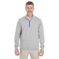 thumbnail image 1 of Devon & Jones DG479 Men's DRYTEC20™ Performance Quarter-Zip Pullover-Grey Heather/ Grey H/ French Blue-S, 1 of 3