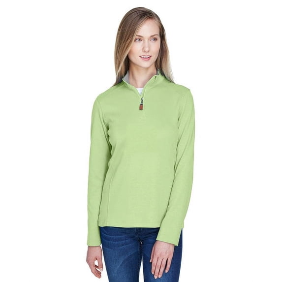 Devon & Jones DG479W Ladies' DRYTEC20™ Performance Quarter-Zip - LIME/ GR HT/ LME - XS