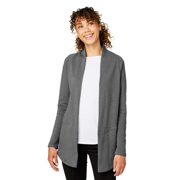 Devon & Jones DG481W Women's New Classics Charleston Cardigan-GRAPHITE MELANGE-3XL