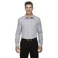 thumbnail image 1 of Devon & Jones DG520 Men's Crown Collection Glen Plaid Woven Dress Shirt-White/ Graphite/ Grey Heather-L, 1 of 5