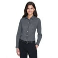 thumbnail image 1 of Devon & Jones DG530W Women's Crown Collection Solid Stretch Twill Woven Dress Shirt-Graphite-S, 1 of 3