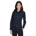 thumbnail image 1 of Devon & Jones DG530W Women's Crown Collection Solid Stretch Twill Woven Dress Shirt-Navy-2XL, 1 of 3