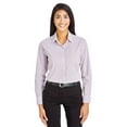 thumbnail image 1 of Devon & Jones DG540W Women's CrownLux Performance Micro Windowpane Woven Dress Shirt-BURGUNDY/ WHITE-2XL, 1 of 3