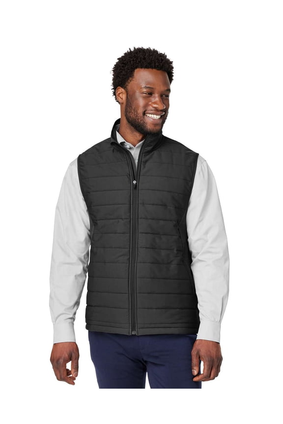 DG706 Men's New Classics Charleston Hybrid Vest-Black/ Melange Black-3XL