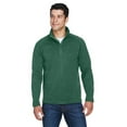 thumbnail image 1 of Devon & Jones DG792 Unisex Bristol Sweater Fleece Quarter-Zip Pullover-Forest Heather-M, 1 of 3