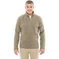 thumbnail image 1 of Devon & Jones DG792 Men's Bristol Sweater Fleece Half-Zip - Khaki Heather - X-Large, 1 of 2