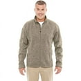 thumbnail image 1 of Devon & Jones DG793 Men's Bristol Full-Zip Sweater Fleece Jacket - Khaki Heather - X-Large, 1 of 2
