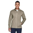 thumbnail image 1 of Devon & Jones DG793 Men's Bristol Full-Zip Sweater Fleece Jacket-Khaki Heather-M, 1 of 5