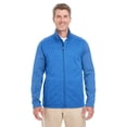 thumbnail image 1 of Devon & Jones DG796 Men's Newbury Colorblock Melange Fleece Full-zip - Frch Bl/ F Bl Ht - 4XL, 1 of 2