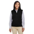 thumbnail image 1 of Devon & Jones DG797W Ladies Newbury Melange Fleece Vest - Black Heather - Small, 1 of 2