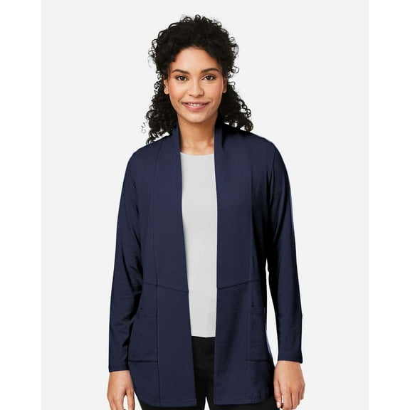 Devon & Jones DP125W Women's Raleigh Stretch Cardigan-Navy-XS