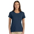 thumbnail image 1 of Devon & Jones DP182W Ladies Perfect Fit Shell T-Shirt - Navy - Small, 1 of 2