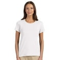 thumbnail image 1 of Devon & Jones DP182W Ladies Perfect Fit Shell T-Shirt - White - Small, 1 of 2