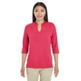 thumbnail image 1 of Devon & Jones DP188W Ladies Perfect Fit Tailored Open Neckline Top - Red - 3XL, 1 of 2