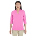 thumbnail image 1 of Devon & Jones DP188W Tshirt Perfect Fit Tailored Open Neckline Top Women's, 1 of 3