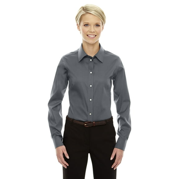 Devon & Jones Dg530W Ladies' Crown Woven Collection Solid Stretch Twill