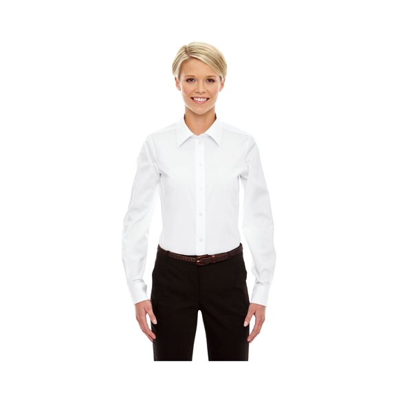 Devon & Jones Dg530W Ladies' Crown Woven Collection Solid Stretch Twill