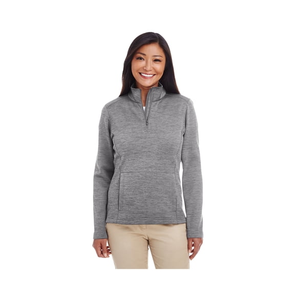 Devon & Jones Dg798W Ladies' Newbury Mélange Fleece Quarter-Zip