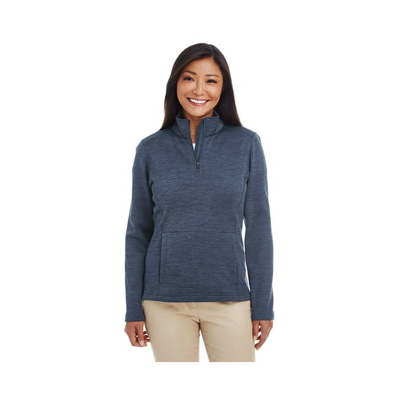 Devon & Jones Dg798W Ladies' Newbury Mélange Fleece Quarter-Zip
