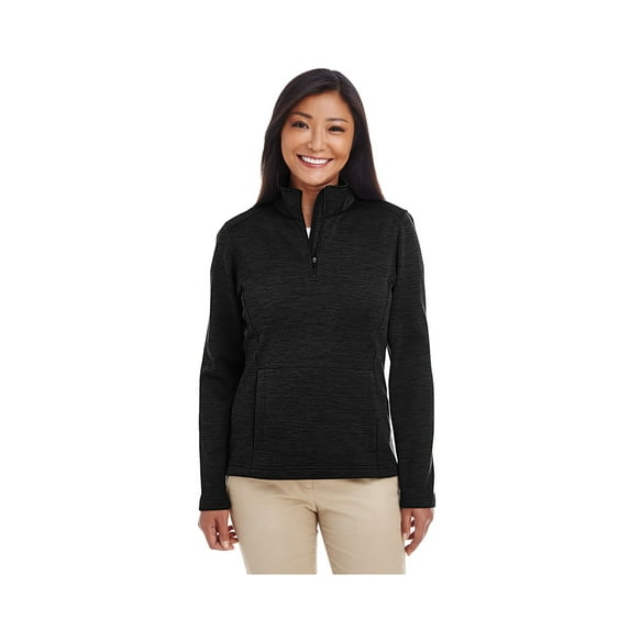 Devon & Jones Dg798W Ladies' Newbury Mélange Fleece Quarter-Zip