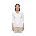 thumbnail image 1 of Devon & Jones Dp184W Ladies' Perfect Fit Bracelet-Length V-Neck Top, 1 of 1