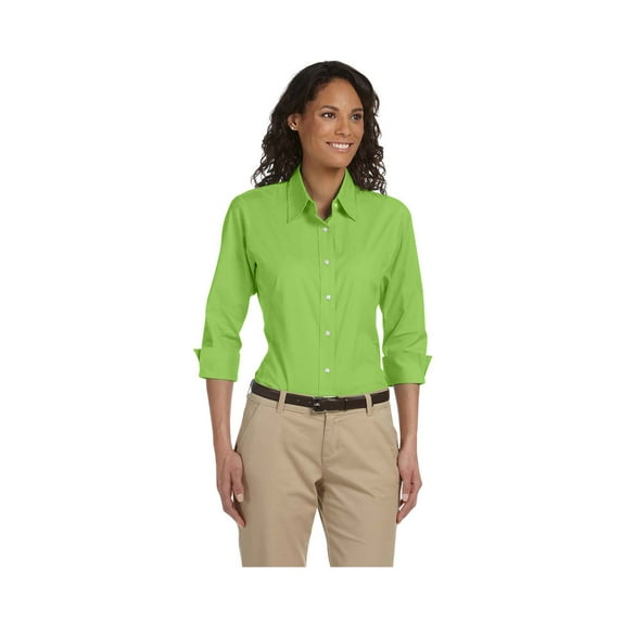 Devon & Jones Dp625W Ladies' Perfect Fit 3/4-Sleeve Stretch Poplin Blouse