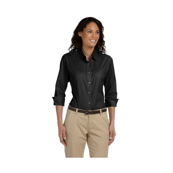 Devon & Jones Dp625W Ladies' Perfect Fit 3/4-Sleeve Stretch Poplin Blouse