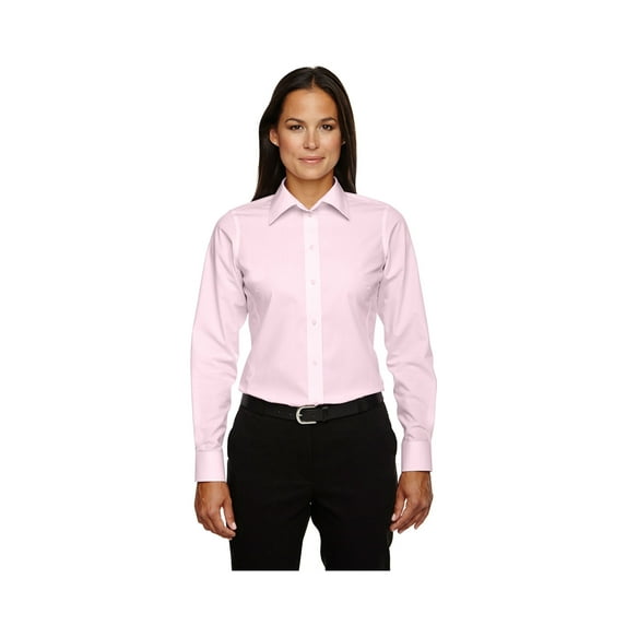 Devon & Jones Ladies Crown Collection Banker Stripe Shirt, Style D645W
