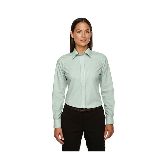 Devon & Jones Ladies Crown Collection Banker Stripe Shirt, Style D645W