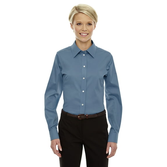 Devon & Jones Ladies' Crown Collectionâ„¢ Solid Stretch Twill - SLATE BLUE - 3XL DG530W