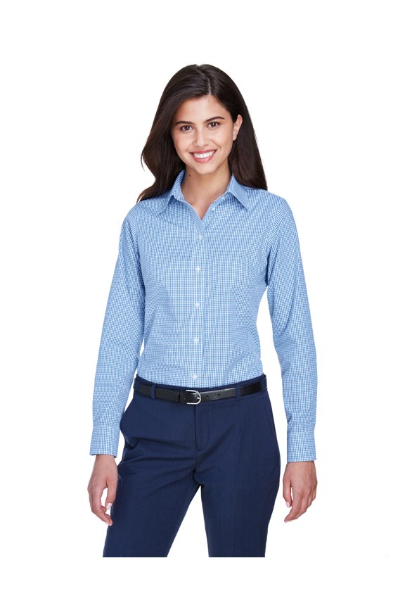 Ladies' Crown Woven Collectionâ„¢ Gingham Check - D640W