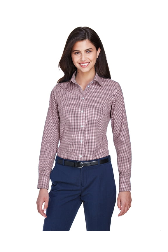 Ladies' Crown Woven Collectionâ„¢ Gingham Check - D640W