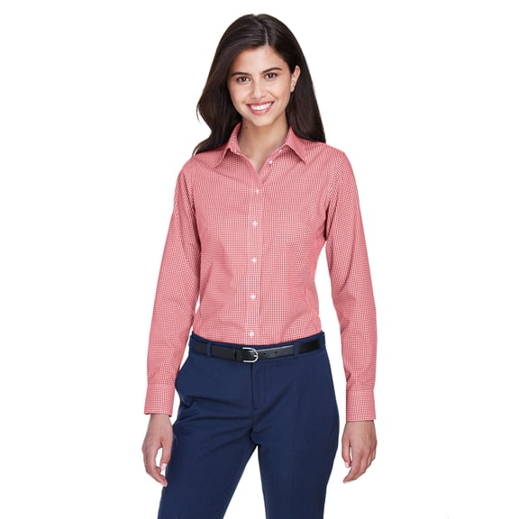 Devon & Jones Ladies' Crown Woven Collectionâ„¢ Gingham Check - D640W