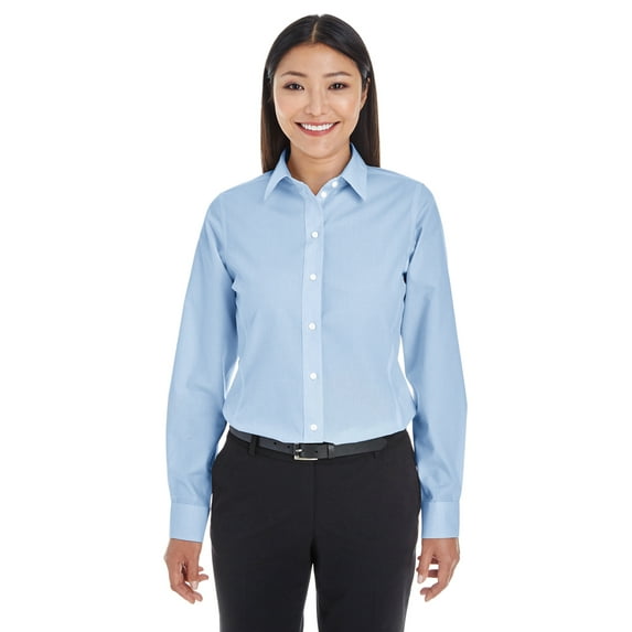 Devon & Jones Ladies' Crown Woven Collection™ Striped Shirt - DG534W