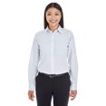 thumbnail image 1 of Devon & Jones Ladies' Crown Woven Collection™ Striped Shirt M SILVER/ WHITE, 1 of 3